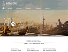 Tablet Screenshot of globalmba.cl